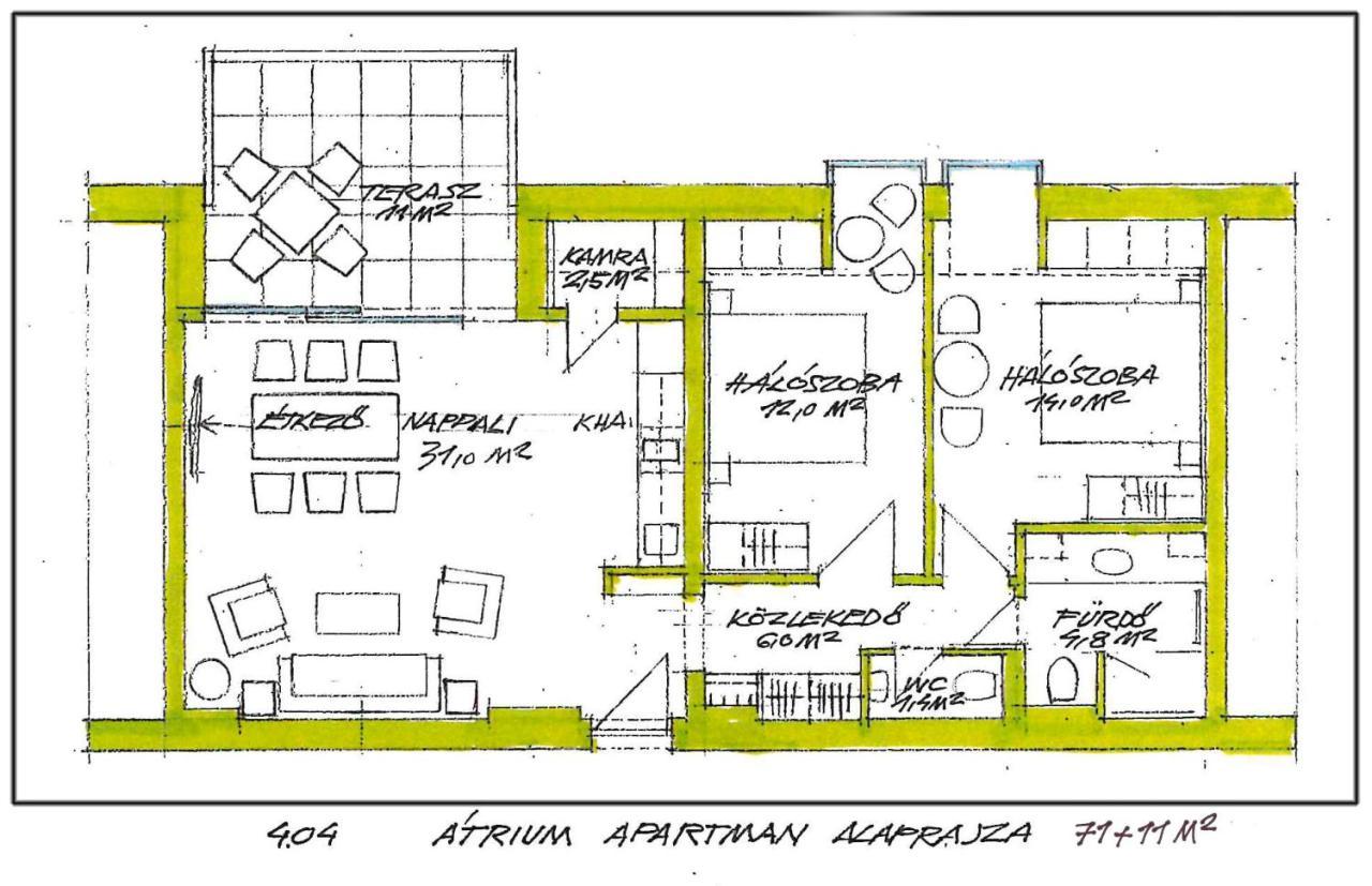 Atrium Apartman Heviz Mit Panoramaterrasse Und Tiefgarage ภายนอก รูปภาพ